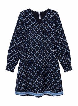 Vestito Pepe Jeans Sabine Blu Navy per Bambina