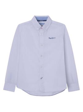 Camicia Pepe Jeans Maldon Bianco per Bambino