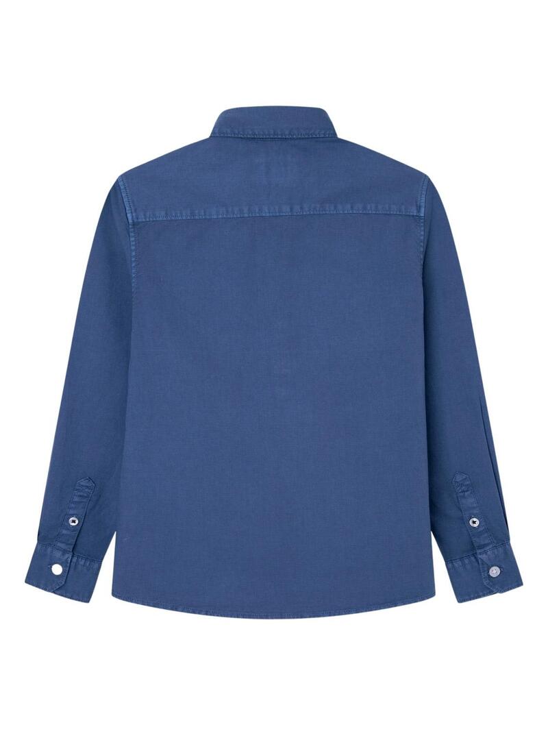 Camicia Pepe Jeans Marston Blu per Bambino