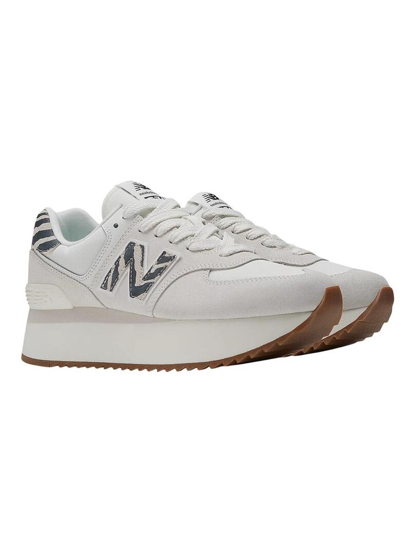 Sneakers New Balance 574+ Bianco per Donna