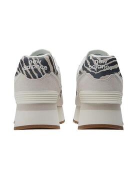 Sneakers New Balance 574+ Bianco per Donna
