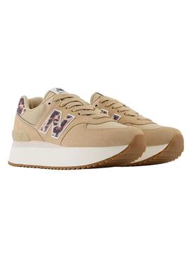 Sneakers New Balance 574+ Beige per Donna