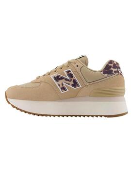 Sneakers New Balance 574+ Beige per Donna
