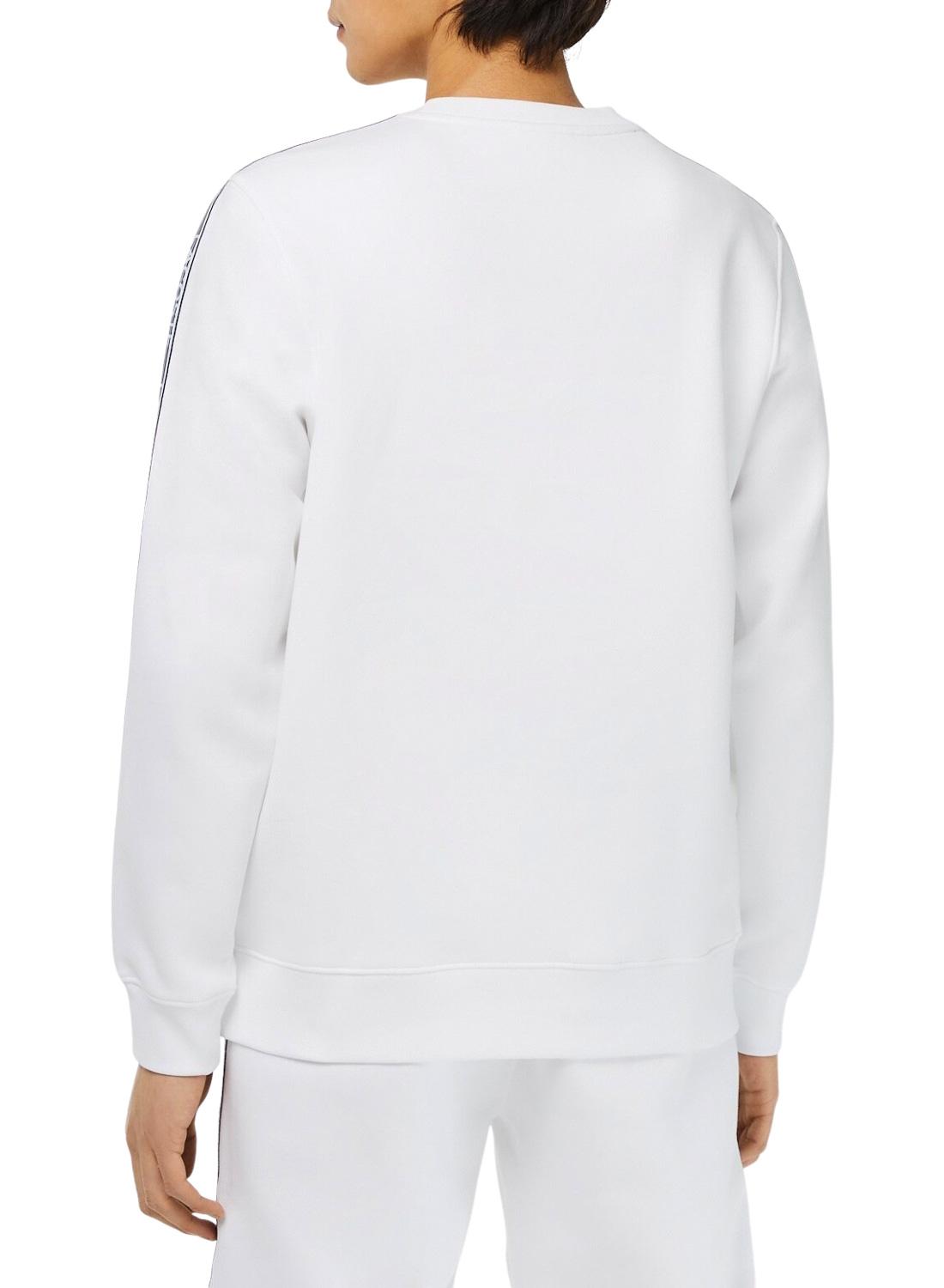 Felpa Lacoste Streetwear Bianco per Uomo