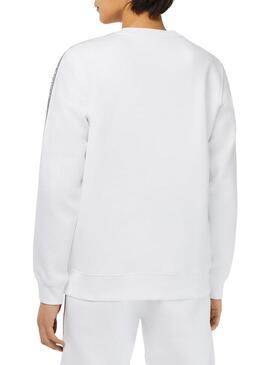 Felpa Lacoste Streetwear Bianco per Uomo