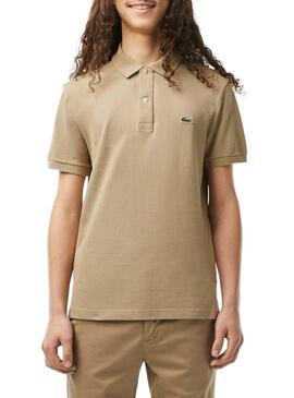 Polo Lacoste Basic Slim Fit Beige per Uomo