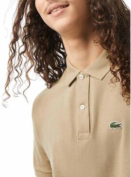 Polo Lacoste Basic Slim Fit Beige per Uomo