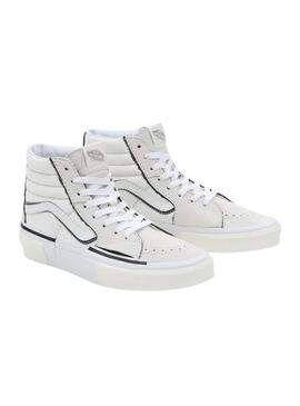 Sneakers Vans SK8-Hi Ricostruisci Bianco