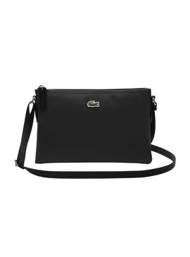 Borsa Lacoste Flat Crossover Bag Nero Donna