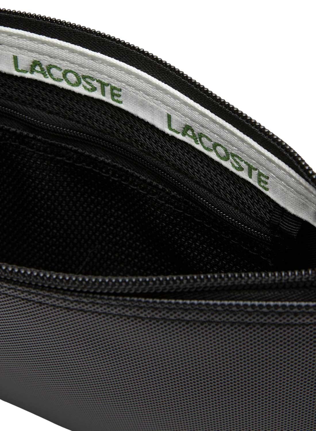 Borsa Lacoste Flat Crossover Bag Nero Donna