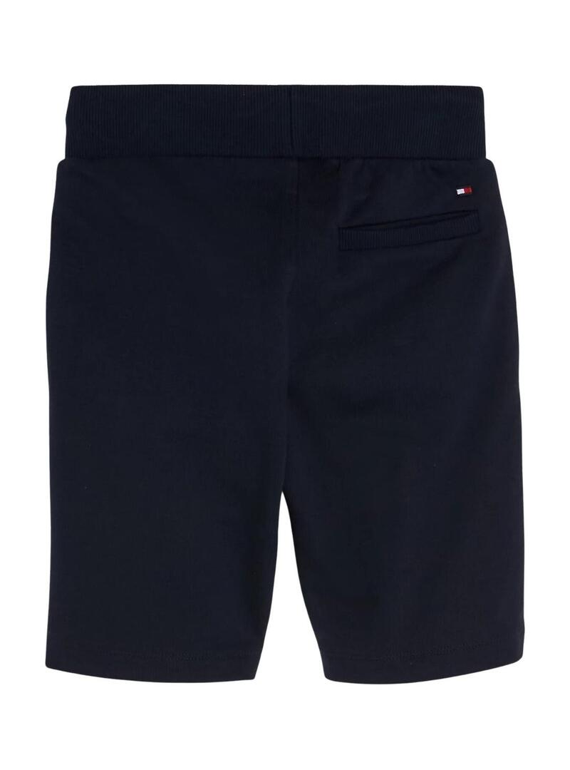 Bermuda Tommy Hilfiger Essential Blu Navy per Bambino