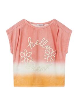 T-Shirt Mayoral Tie Dye Rosa per Bambina