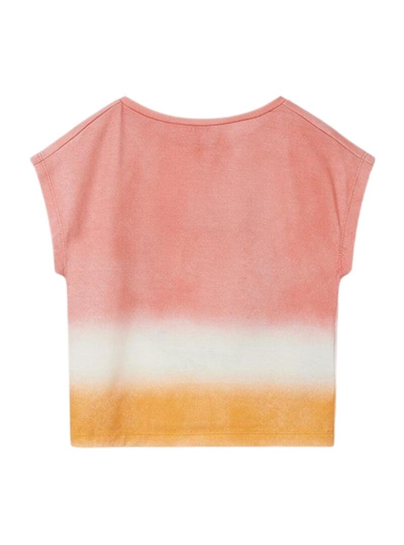 T-Shirt Mayoral Tie Dye Rosa per Bambina