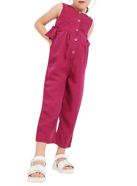 Jumpsuit Mayoral Fluido Rosa Fucsia per Bambina 