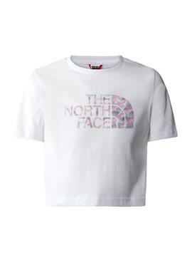 T-Shirt The North Face Easy Bianco per Bambina