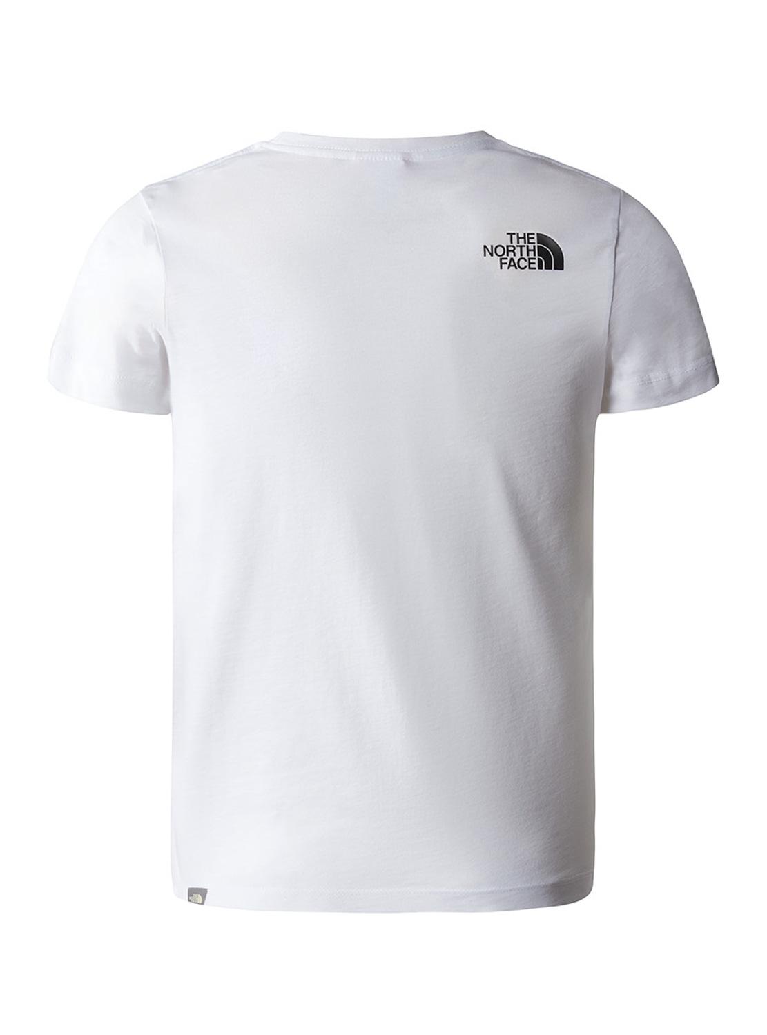 T-Shirt The North Face Dome Bianco per Bambino