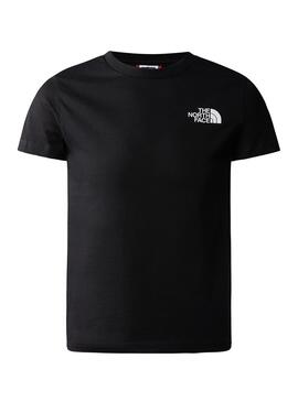 T-Shirt The North Face Dome Nero per Bambino