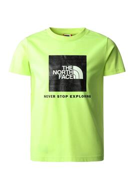 T-Shirt The North Face Redbox Giallo per Bambino