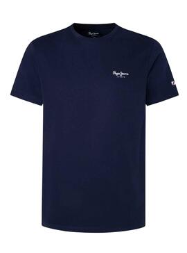 T-Shirt Pepe Jeans Jacco Blu Navy per Bambino