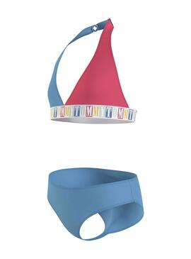 Bikini Tommy Hilfiger Triangle Blu per Bambina