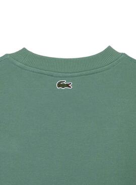 Felpa Lacoste Vintage Verde per Uomo