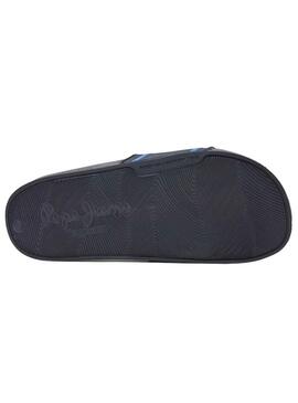 Flip flops Pepe Jeans Slider Logo Blu Navy per Bambino