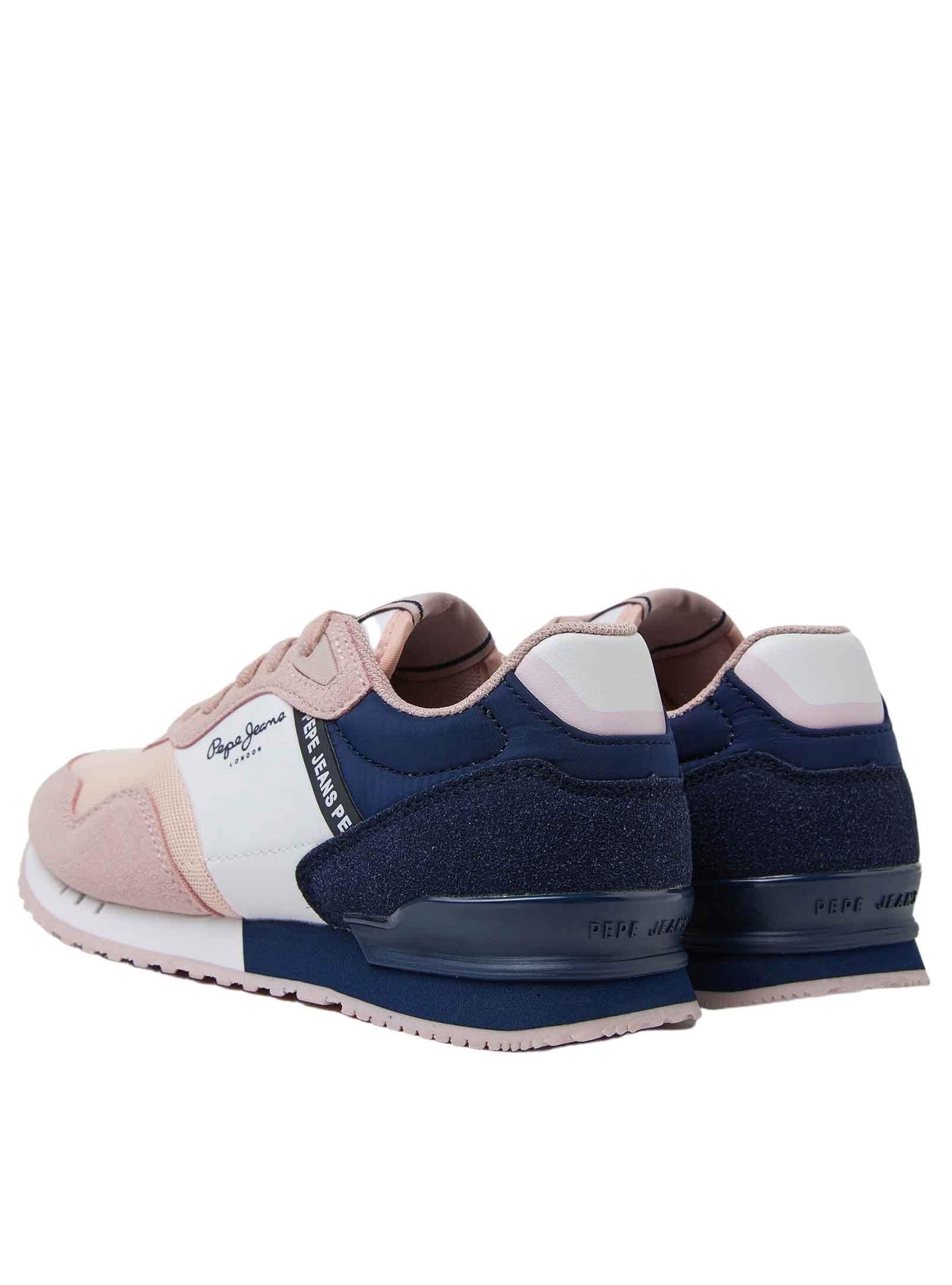 Sneakers Pepe Jeans London Basic Rosa per Bambina