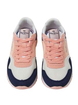 Sneakers Pepe Jeans London Basic Blu Navy Bambina