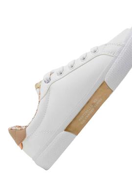 Sneakers Pepe Jeans Kenton Flag Bianco per Bambina