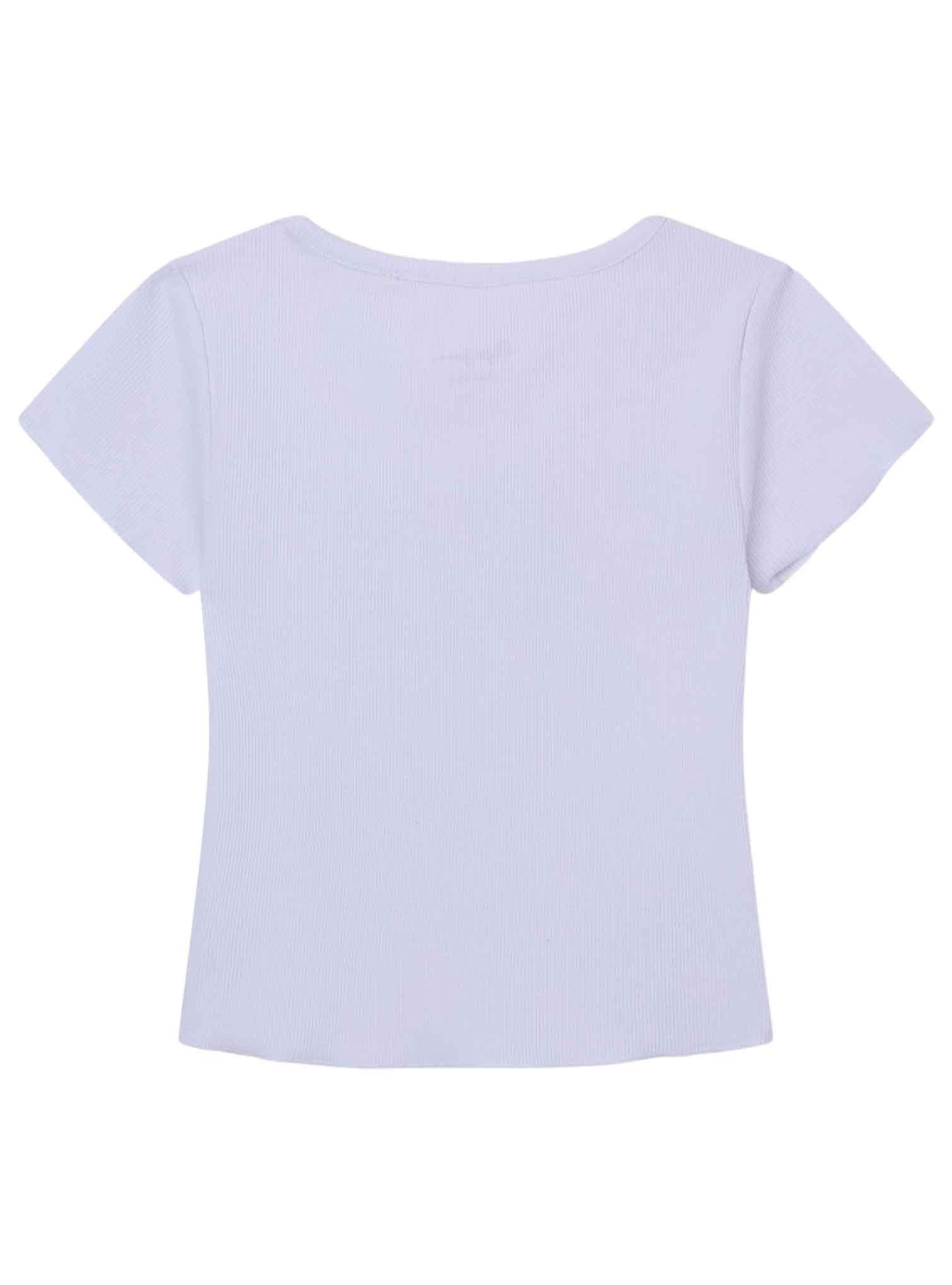 T-Shirt Pepe Jeans Natalie Bianco per Bambina