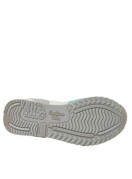 Sneakers Pepe Jeans London Basic Turchese Bambina