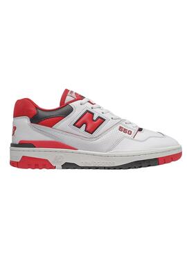 Sneakers New Balance BB550 Bianco E Rosso