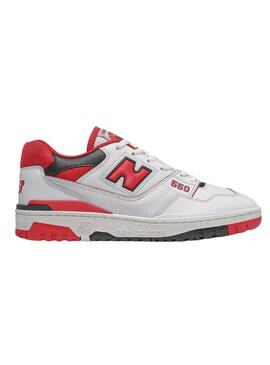 Sneakers New Balance BB550 Bianco E Rosso