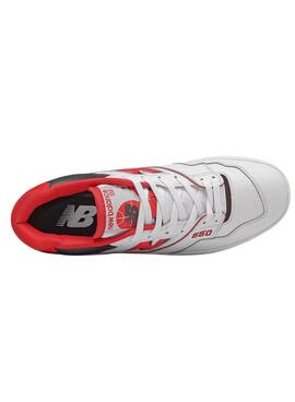 Sneakers New Balance BB550 Bianco E Rosso