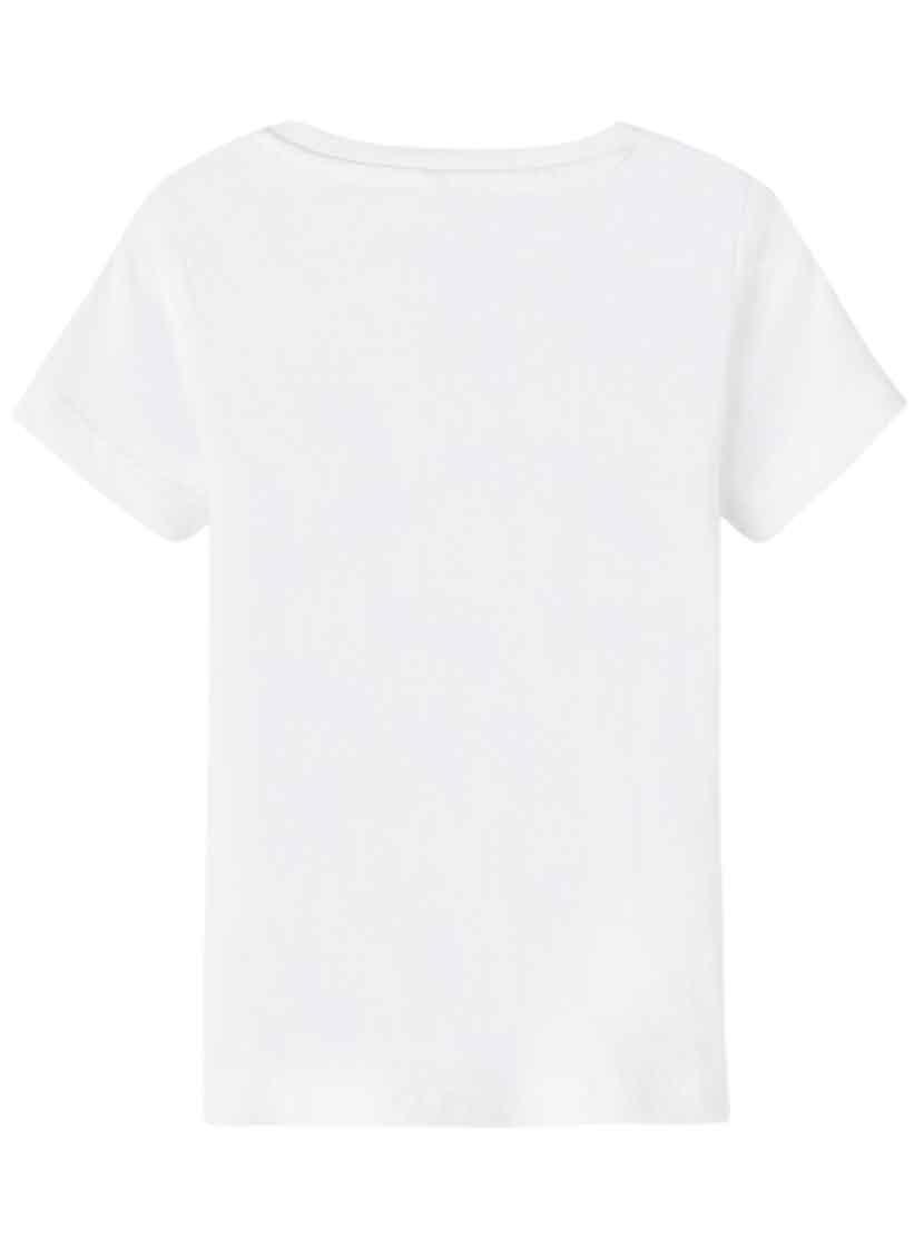 T-Shirt Name It Diana Bianco per Bambina
