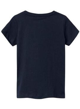 T-Shirt Name It Diana Blu Navy per Bambina