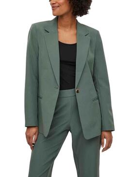 Giacca Vila Lowny Verde per Donna