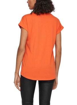 T-Shirt Vila Dreamers Arancione per Donna