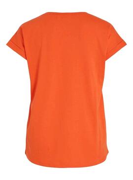 T-Shirt Vila Dreamers Arancione per Donna