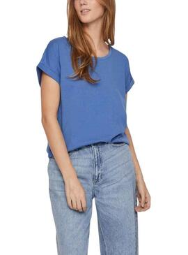 T-Shirt Vila Dreamers Blu per Donna