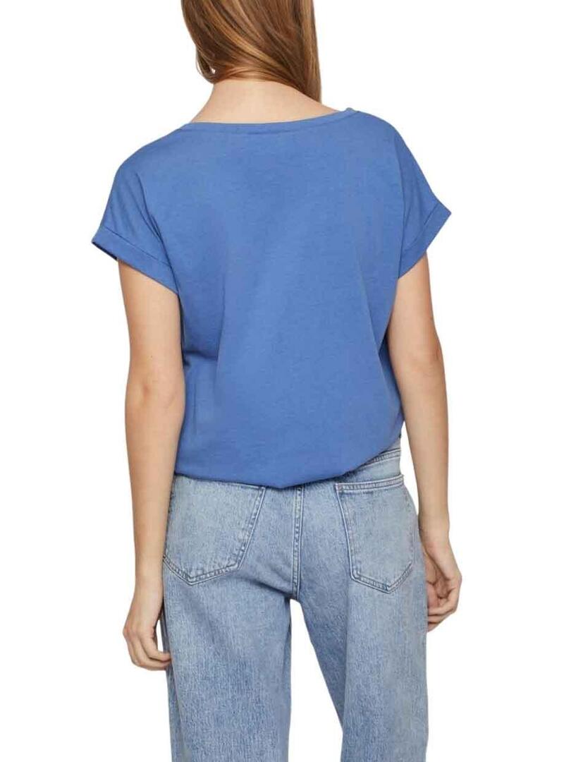 T-Shirt Vila Dreamers Blu per Donna