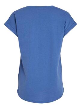 T-Shirt Vila Dreamers Blu per Donna