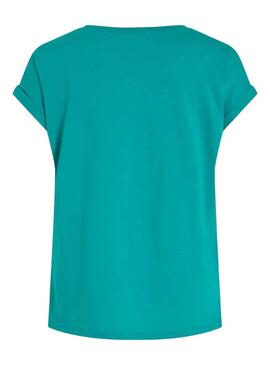 T-Shirt Vila Dreamers turchese per Donna