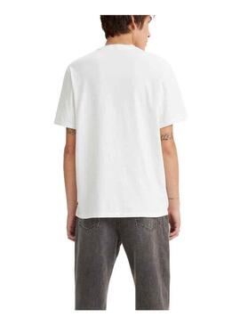 T-Shirt Levis Pocket Bianco per Uomo