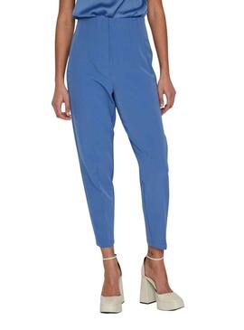 Pantaloni Vila Gula Blu per Donna