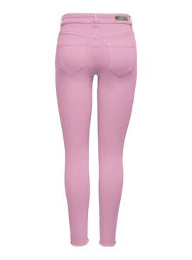 Pantaloni Only Fard Rosa per Donna