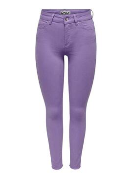 Pantaloni Only Fard Morado per Donna