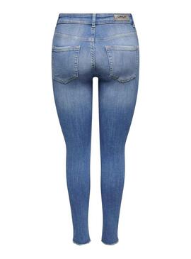 Pantaloni Jeans Only Fard Blu per Donna