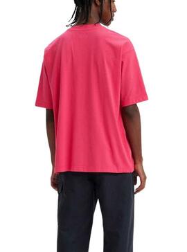 T-Shirt Levis Skate Rosa per Uomo