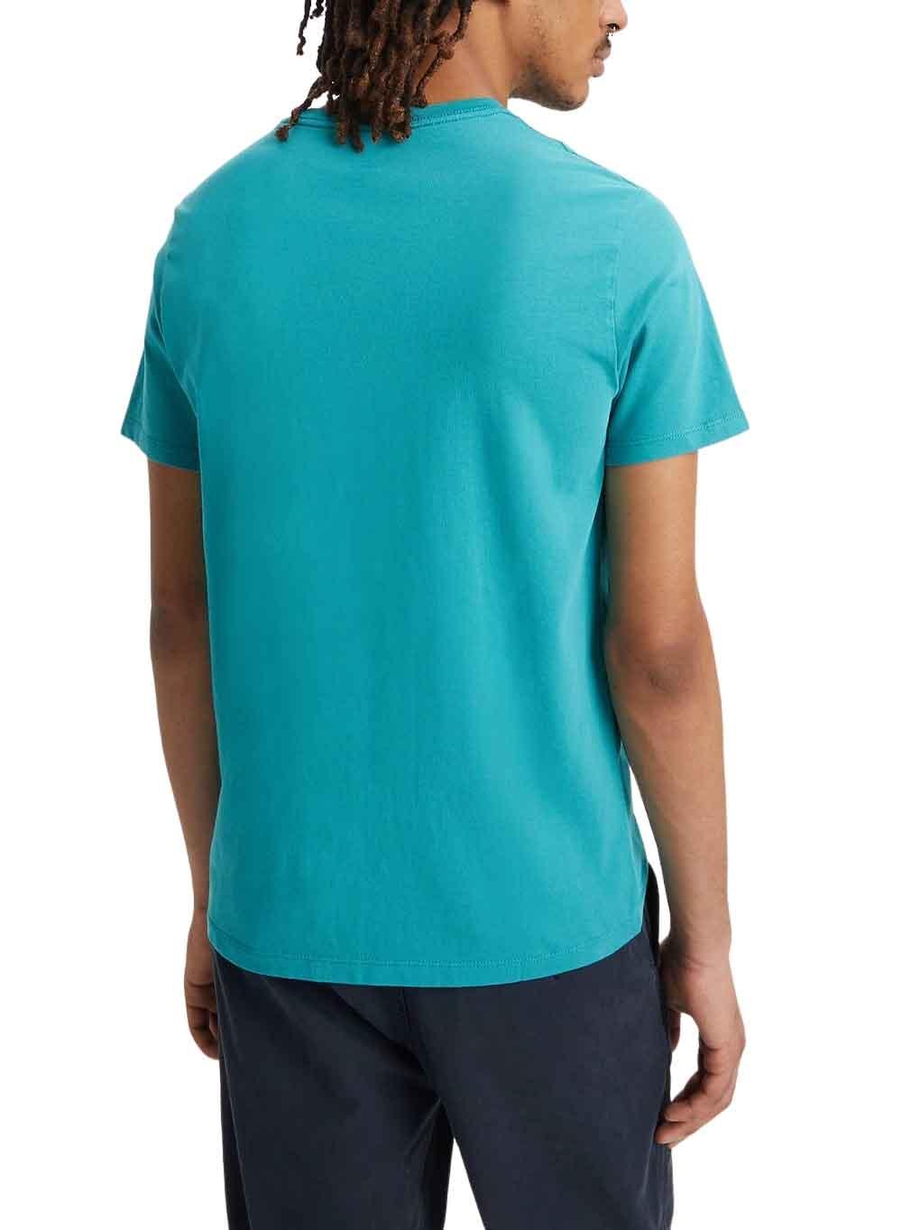 T-Shirt Levis Original Turquesa per Uomo
